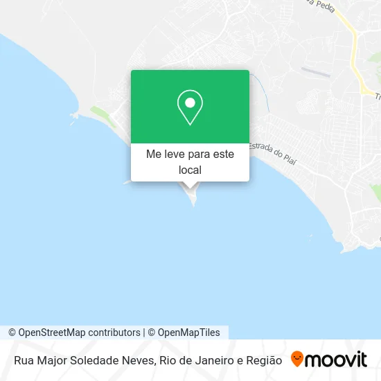 Rua Major Soledade Neves mapa