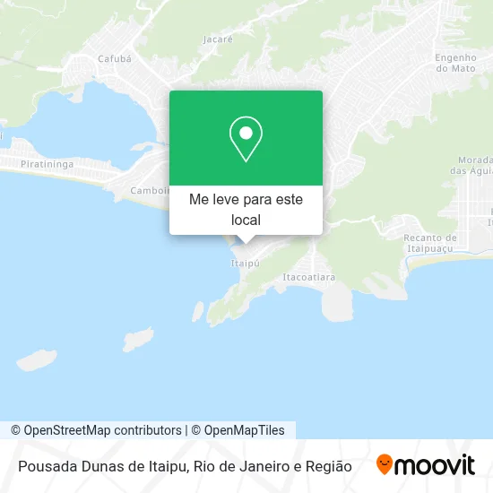 Pousada Dunas de Itaipu mapa