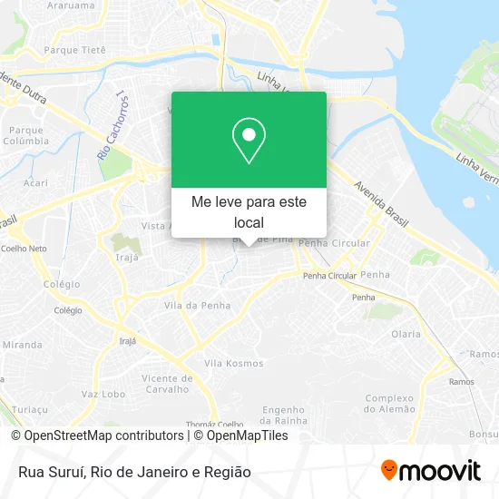 Rua Suruí mapa
