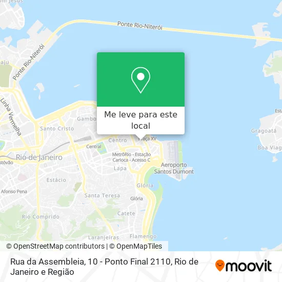 Rua da Assembleia, 10 - Ponto Final 2110 mapa
