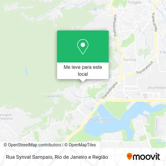 Rua Synval Sampaio mapa