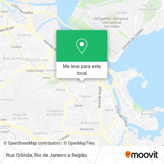 Rua Orlinda mapa