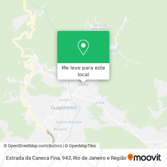 Estrada da Caneca Fina, 943 mapa
