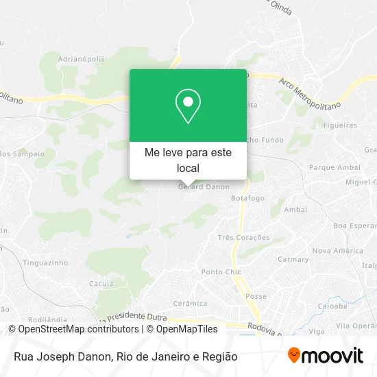 Rua Joseph Danon mapa