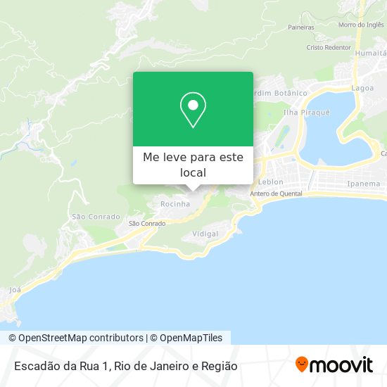 Escadão da Rua 1 mapa