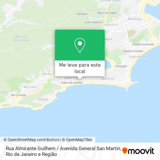 Rua Almirante Guilhem / Avenida General San Martin mapa