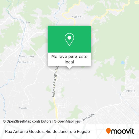 Rua Antonio Guedes mapa