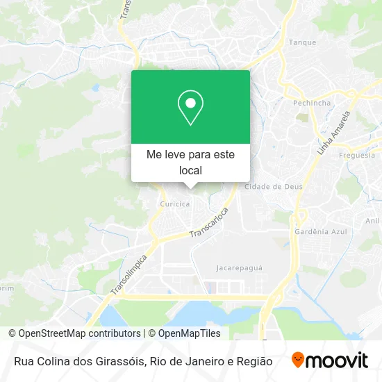 Rua Colina dos Girassóis mapa