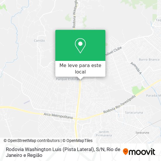 Rodovia Washington Luis (Pista Lateral), S / N mapa