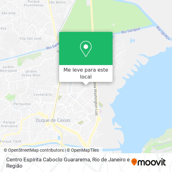 Centro Espírita Caboclo Guararema mapa