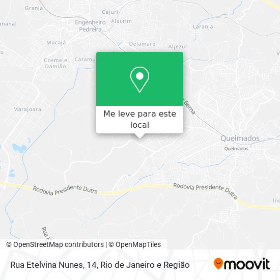 Rua Etelvina Nunes, 14 mapa