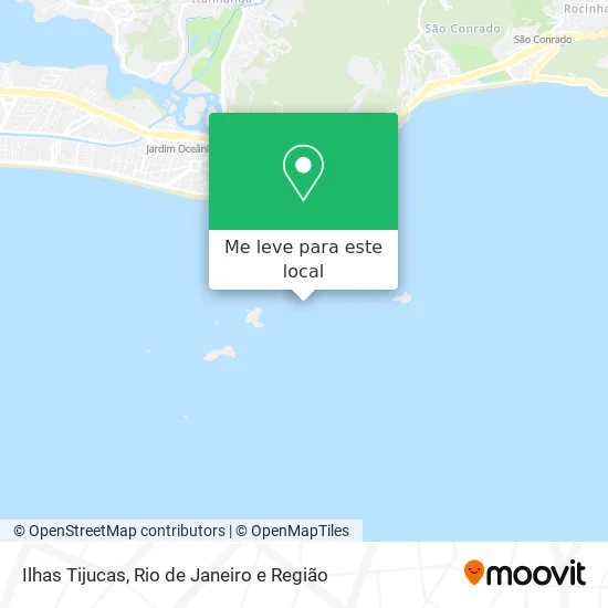 Ilhas Tijucas mapa