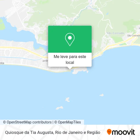 Quiosque da Tia Augusta mapa