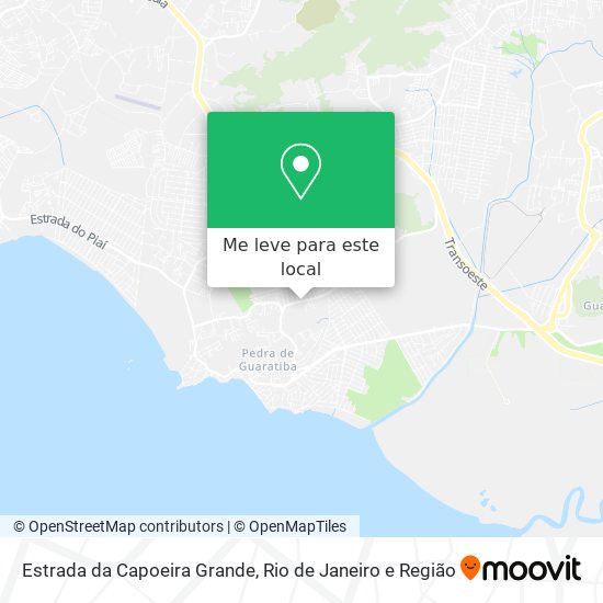 Estrada da Capoeira Grande mapa