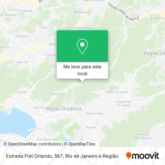 Estrada Frei Orlando, 567 mapa