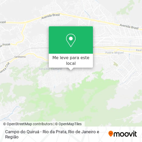 Campo do Quiruá - Rio da Prata mapa