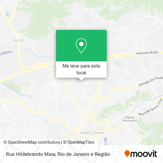 Rua Hildebrando Maia mapa