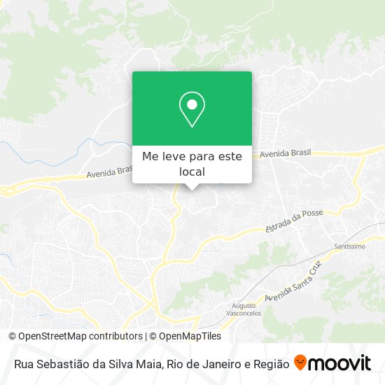 Rua Sebastião da Silva Maia mapa