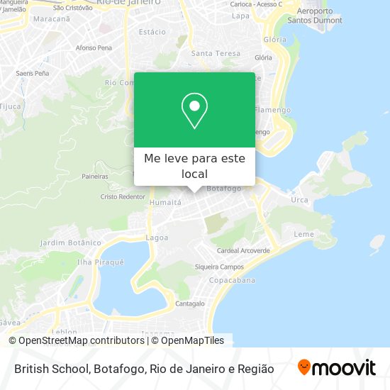 British School, Botafogo mapa