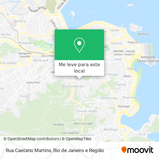 Rua Caetano Martins mapa