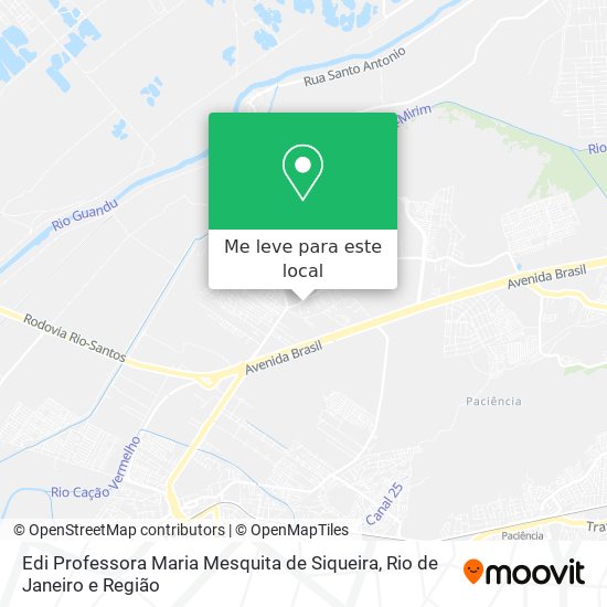 Edi Professora Maria Mesquita de Siqueira mapa