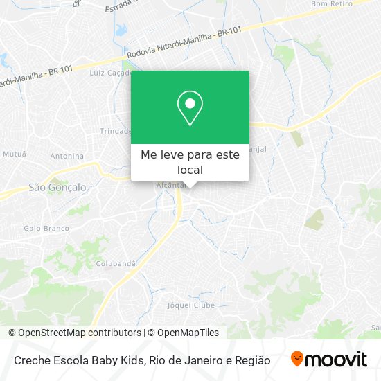 Creche Escola Baby Kids mapa