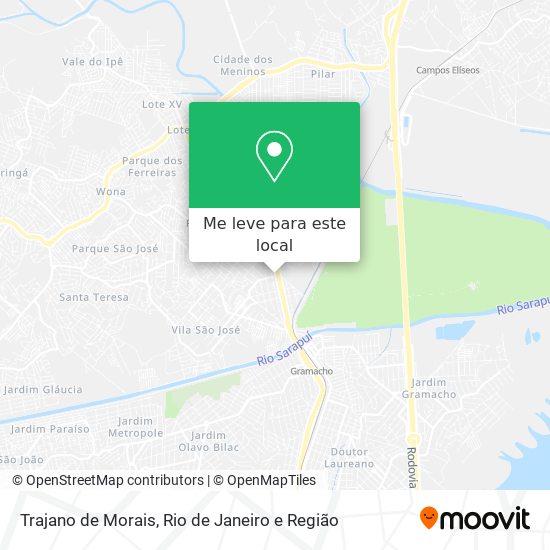 Trajano de Morais mapa