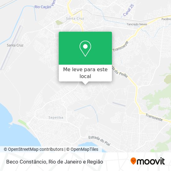 Beco Constâncio mapa