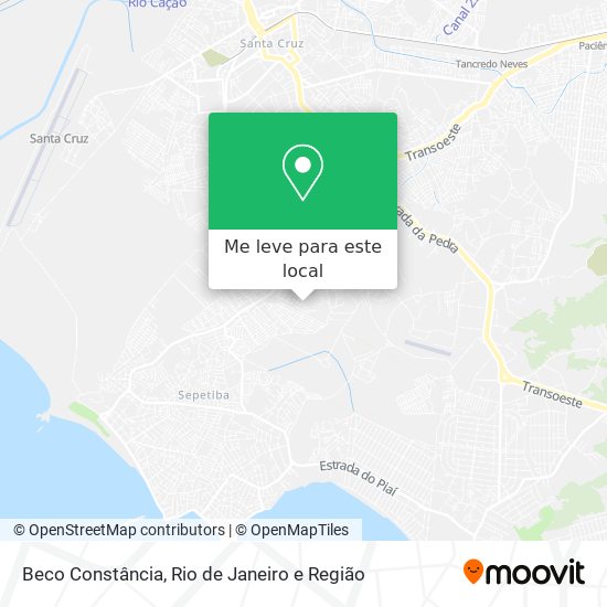 Beco Constância mapa