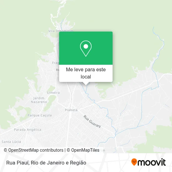 Rua Piauí mapa