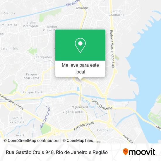 Rua Gastão Cruls 948 mapa