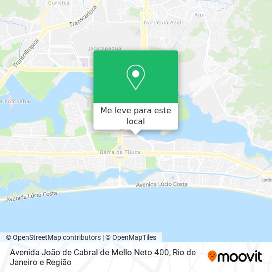 Avenida João de Cabral de Mello Neto 400 mapa