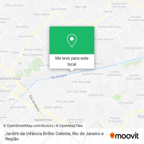 Jardim de Infância Brilho Celeste mapa