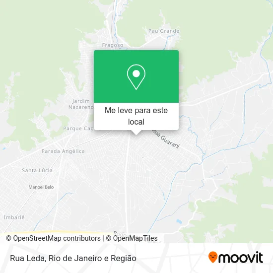 Rua Leda mapa