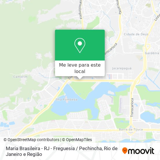 Maria Brasileira - RJ - Freguesia / Pechincha mapa