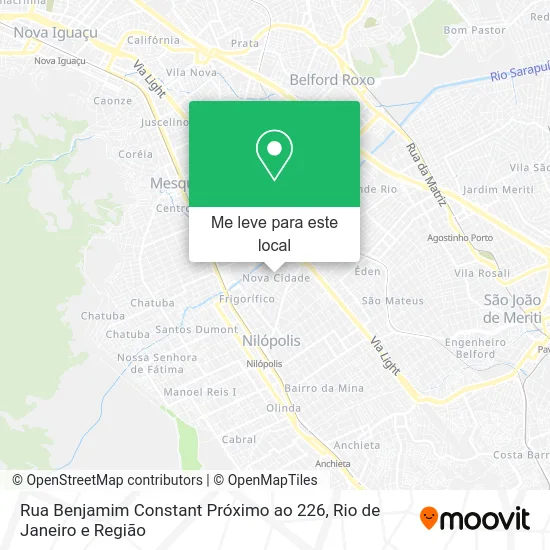 Rua Benjamim Constant Próximo ao 226 mapa