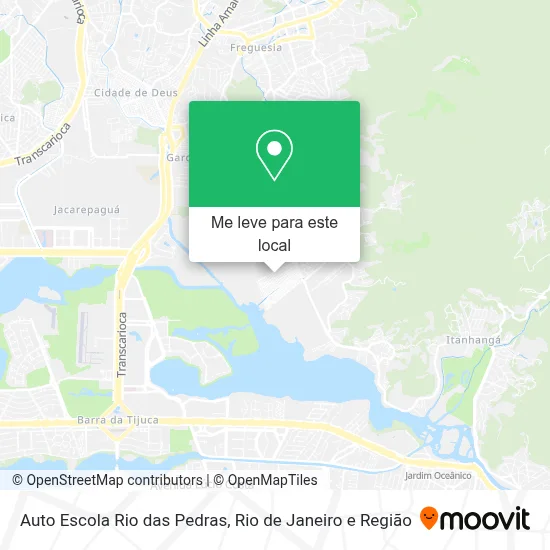 Auto Escola Rio das Pedras mapa