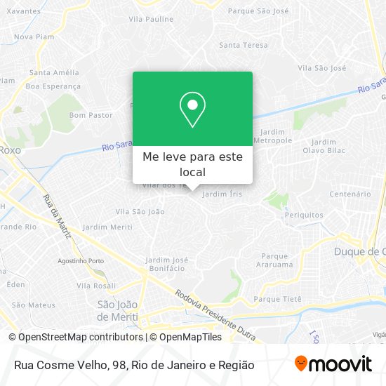 Rua Cosme Velho, 98 mapa