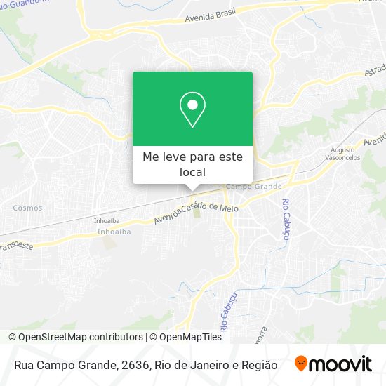 Rua Campo Grande, 2636 mapa