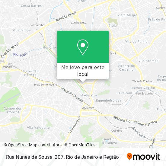 Rua Nunes de Sousa, 207 mapa