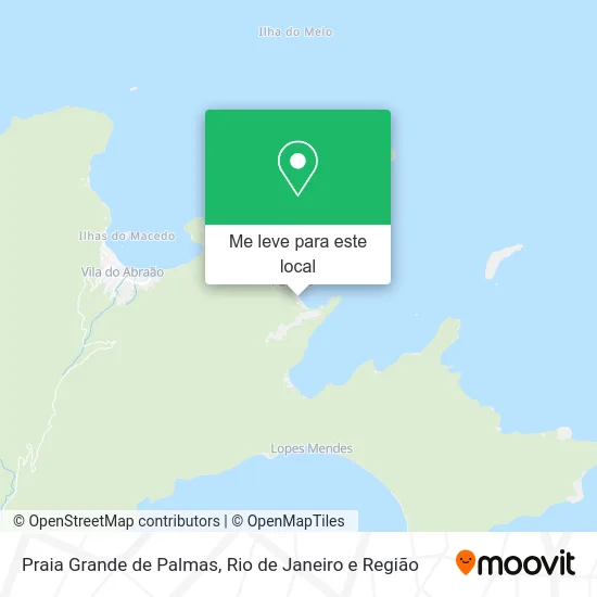 Praia Grande de Palmas mapa