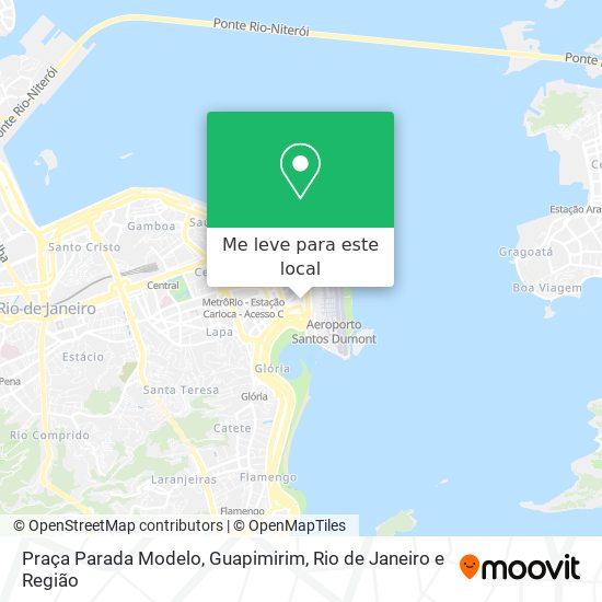 Praça Parada Modelo, Guapimirim mapa