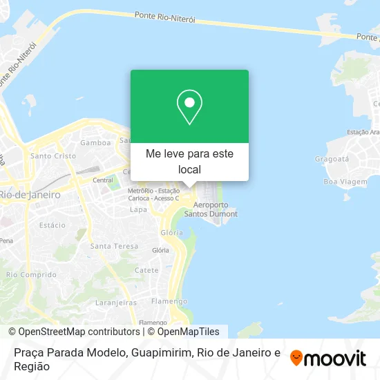 Praça Parada Modelo, Guapimirim mapa