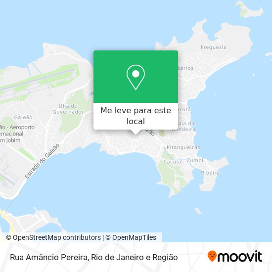 Rua Amâncio Pereira mapa