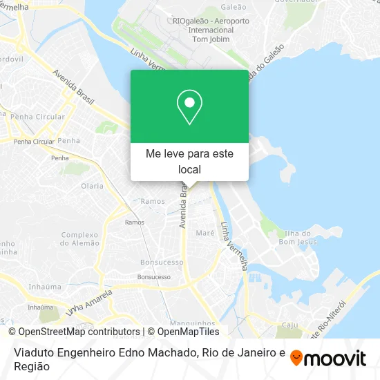 Viaduto Engenheiro Edno Machado mapa