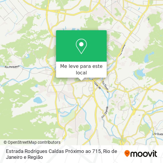 Estrada Rodrigues Caldas Próximo ao 715 mapa