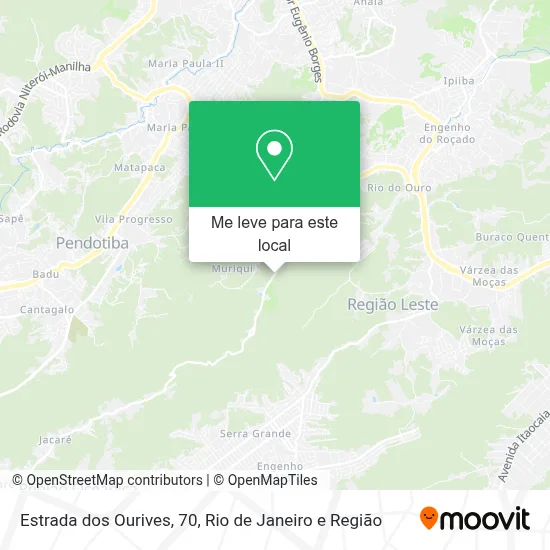 Estrada dos Ourives, 70 mapa