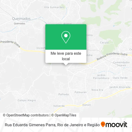 Rua Eduarda Gimenes Parra mapa