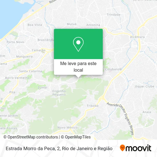 Estrada Morro da Peca, 2 mapa