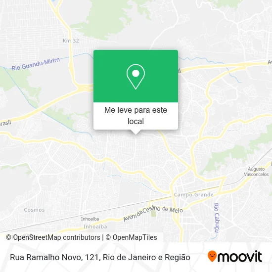 Rua Ramalho Novo, 121 mapa